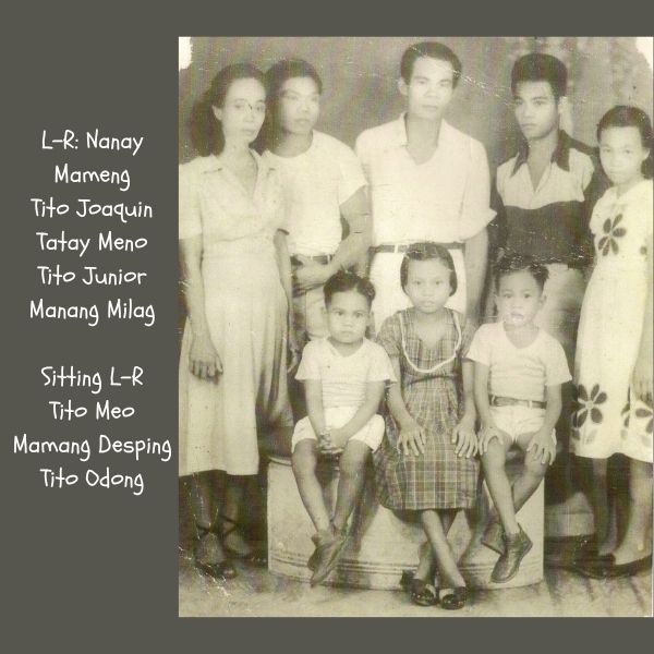 Nanay Mameng, Tatay Meno and their broad.