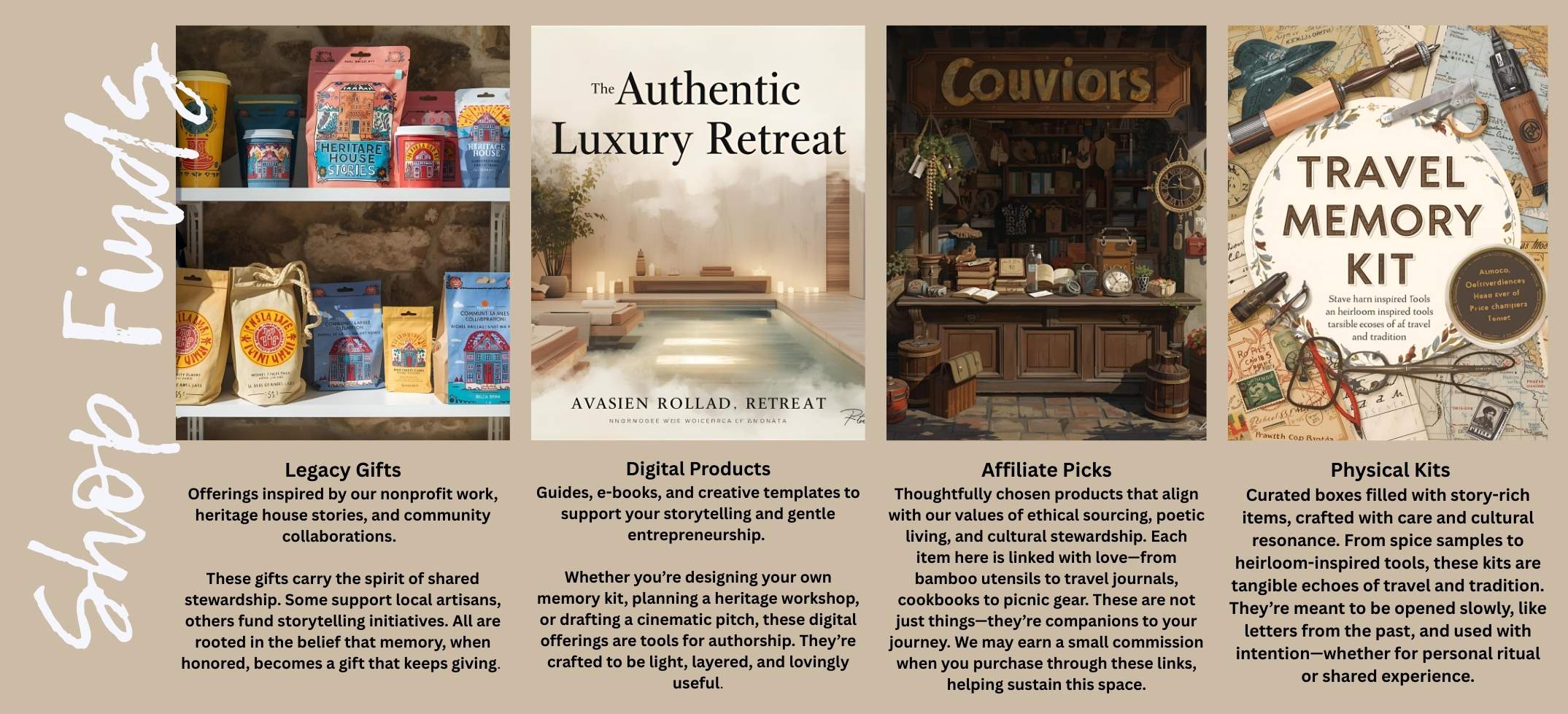 Tita M Wanders Shop Finds curated with care, inspired by journeys that linger and flavors that refuse to fade.