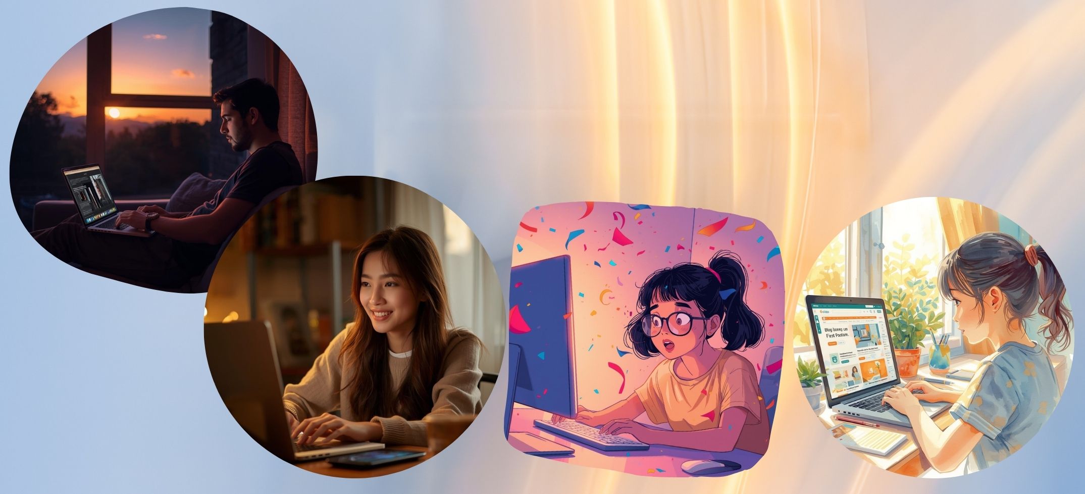 Your first blog built with Wordpress set up differently.