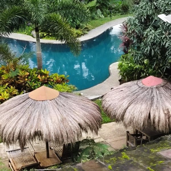 Pools in Good Food Farm are landscaped serenity beside shimmering waters